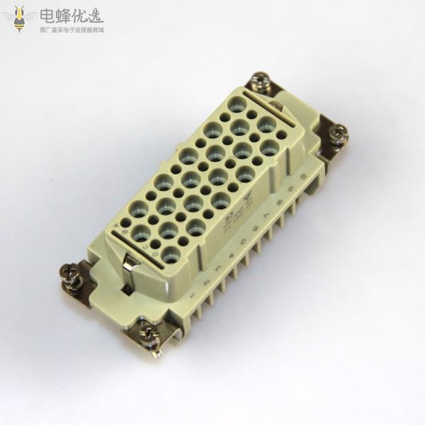 40芯HD重载连接器厂家直销10A镀银防水工业连接器