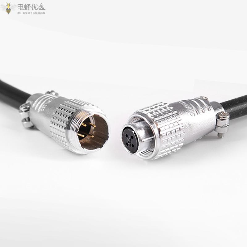TP20_4芯公母对接连接器航空连接器焊线式插头厂家批发